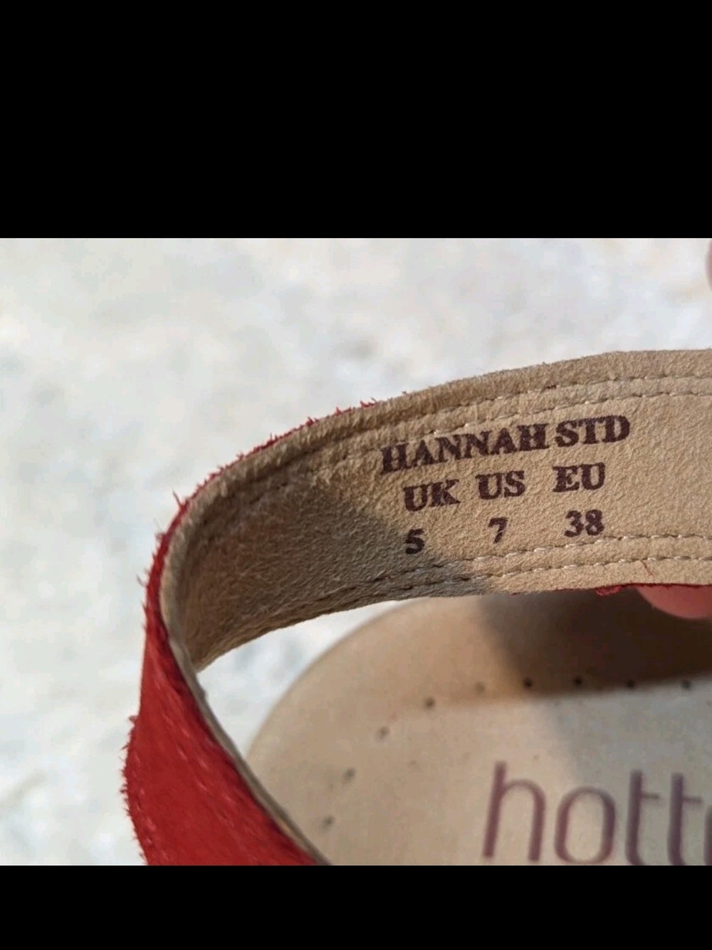 Hannah Red Floral Slingback Comfort Sandal, Sz 7 - Picture 5 of 9